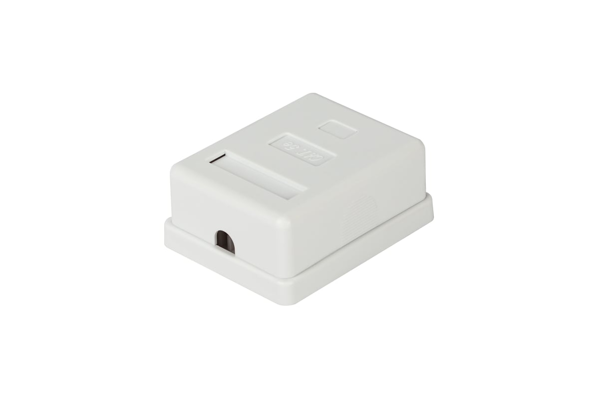 

Розетка RJ-45 открытый монтаж категория 5e, IP20, белый, ЭРА (Б0056900)