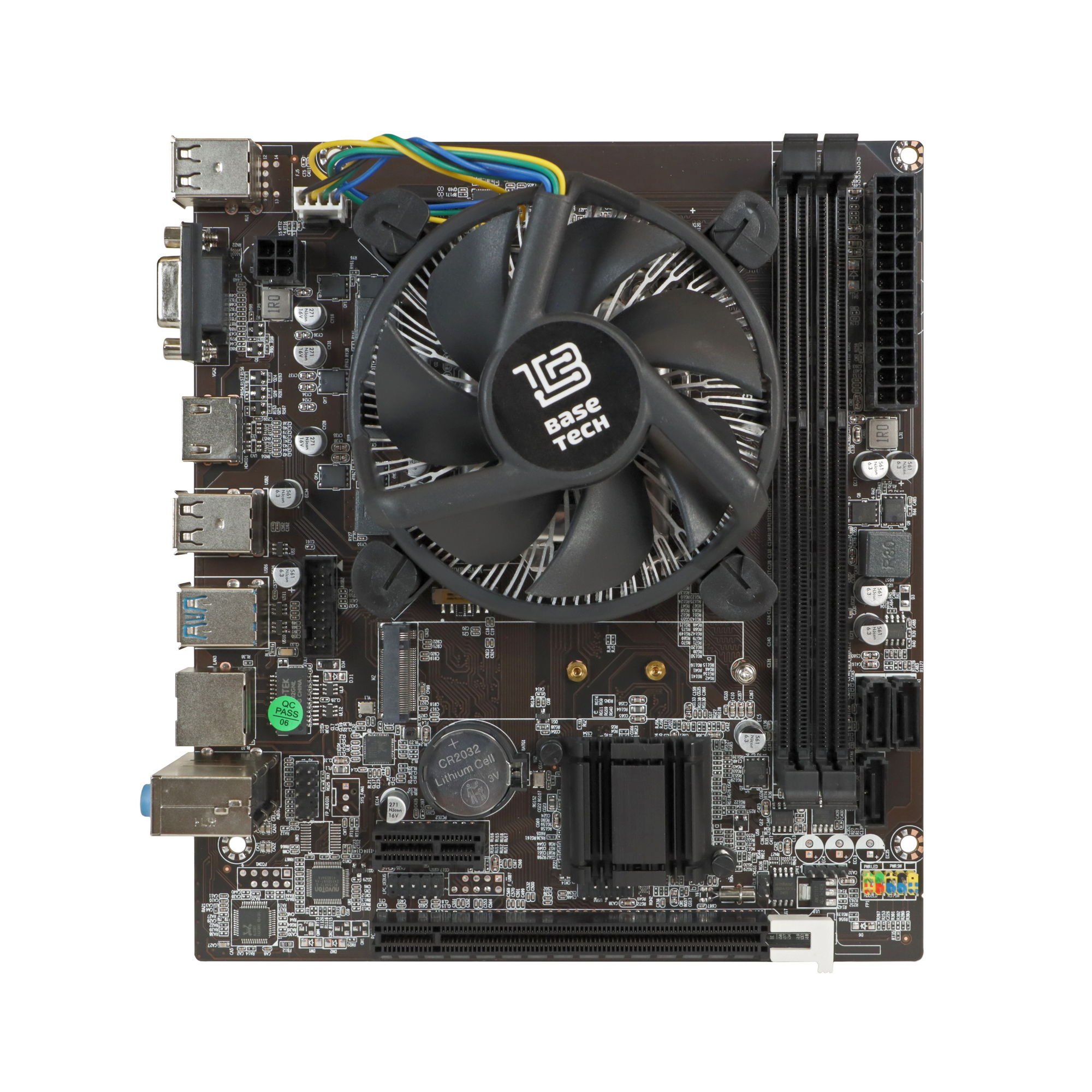 Материнская плата с процессором и кулером BaseTech H81M-K, Socket1150, Intel H81, mATX