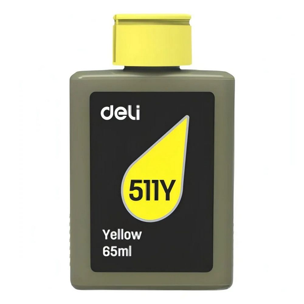

Чернила Deli, 65 мл, желтый, совместимые, водные для Deli (511Y-EA1)
