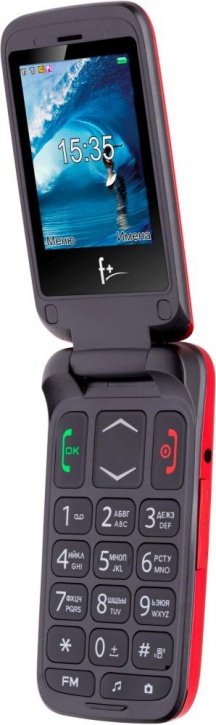 Мобильный телефон F+ Ezzy Trendy 1, 2.4" 320x240 TFT, 32Mb RAM, BT, 2-Sim, 800 мА·ч, micro-USB, красный б/у, отказ от покупки