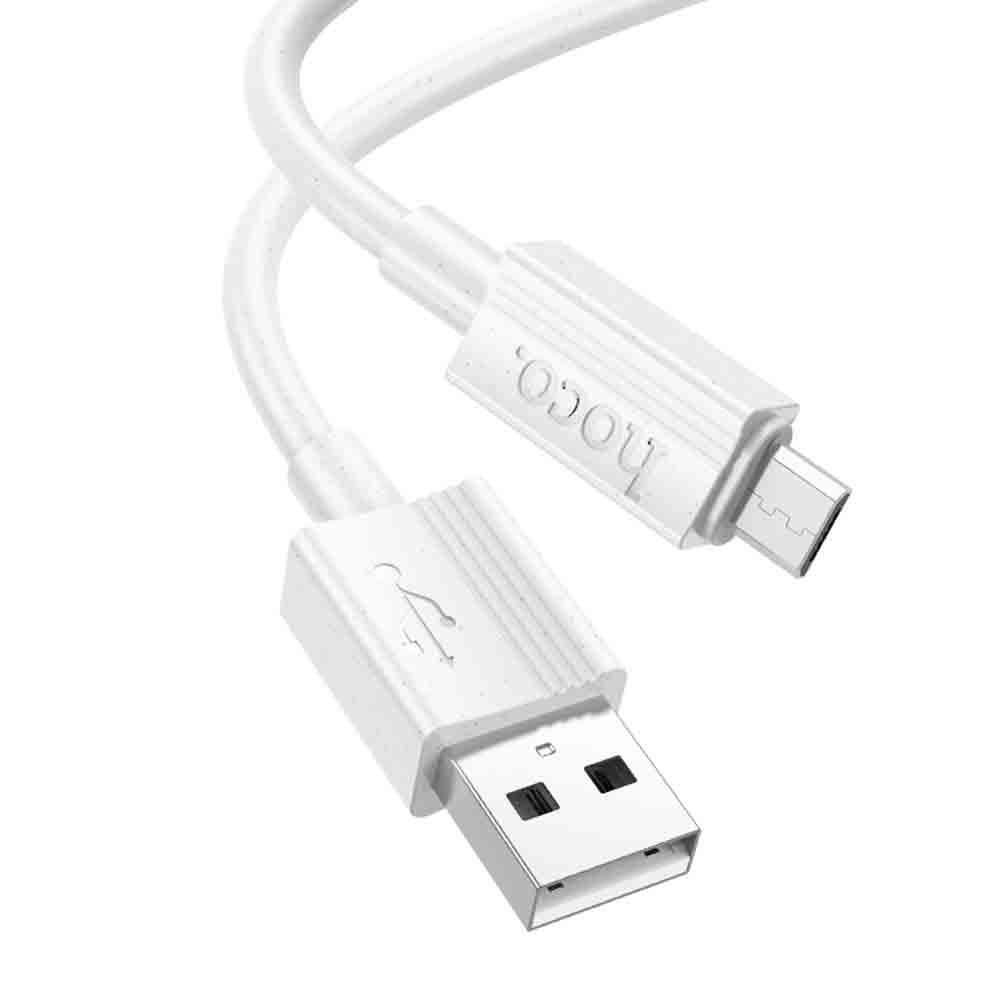 

Кабель USB-USB Type-C, быстрая зарядка, 2.4А, 1 м, белый, HOCO Source X107 (6942007626286), X107