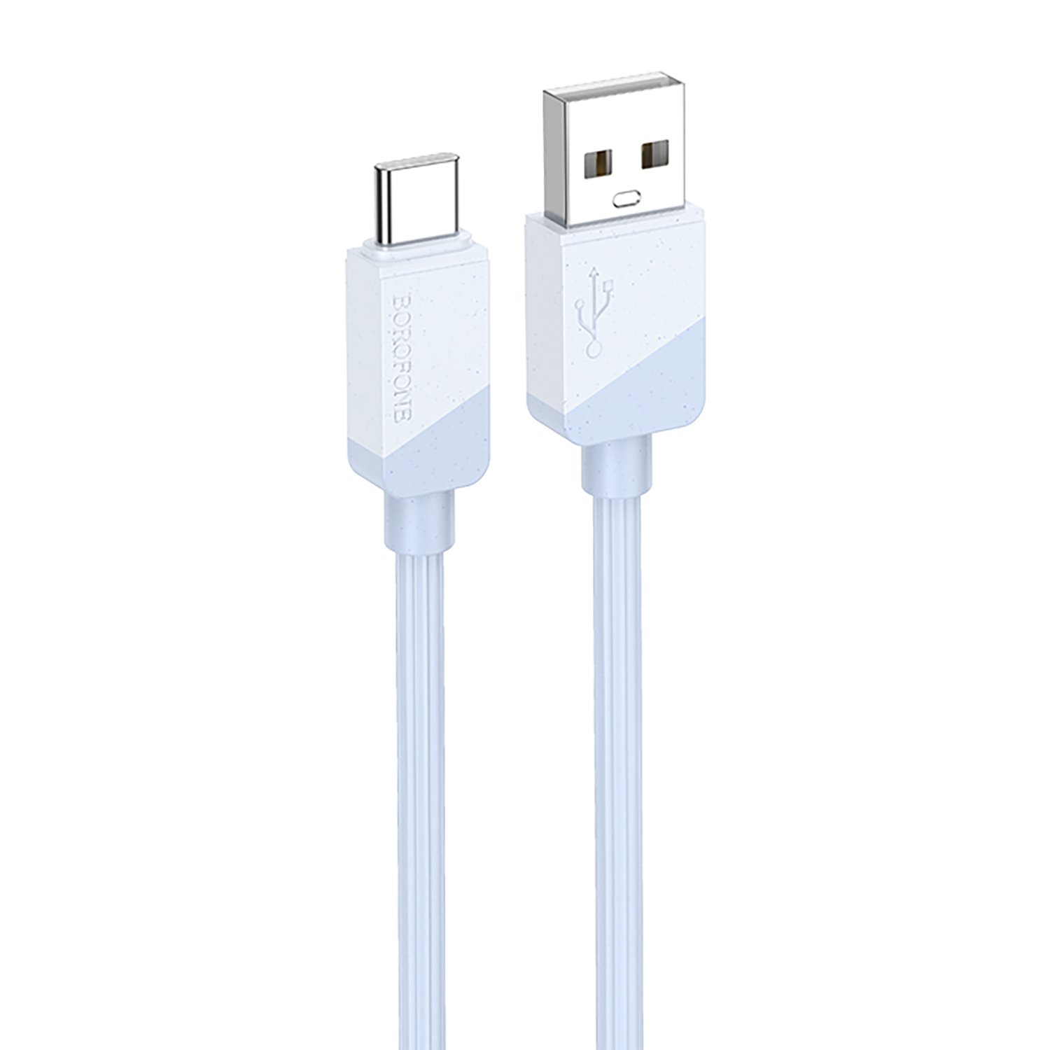 

Кабель USB-USB Type-C, 3А, 1 м, синий, Borofone BX107, BX107