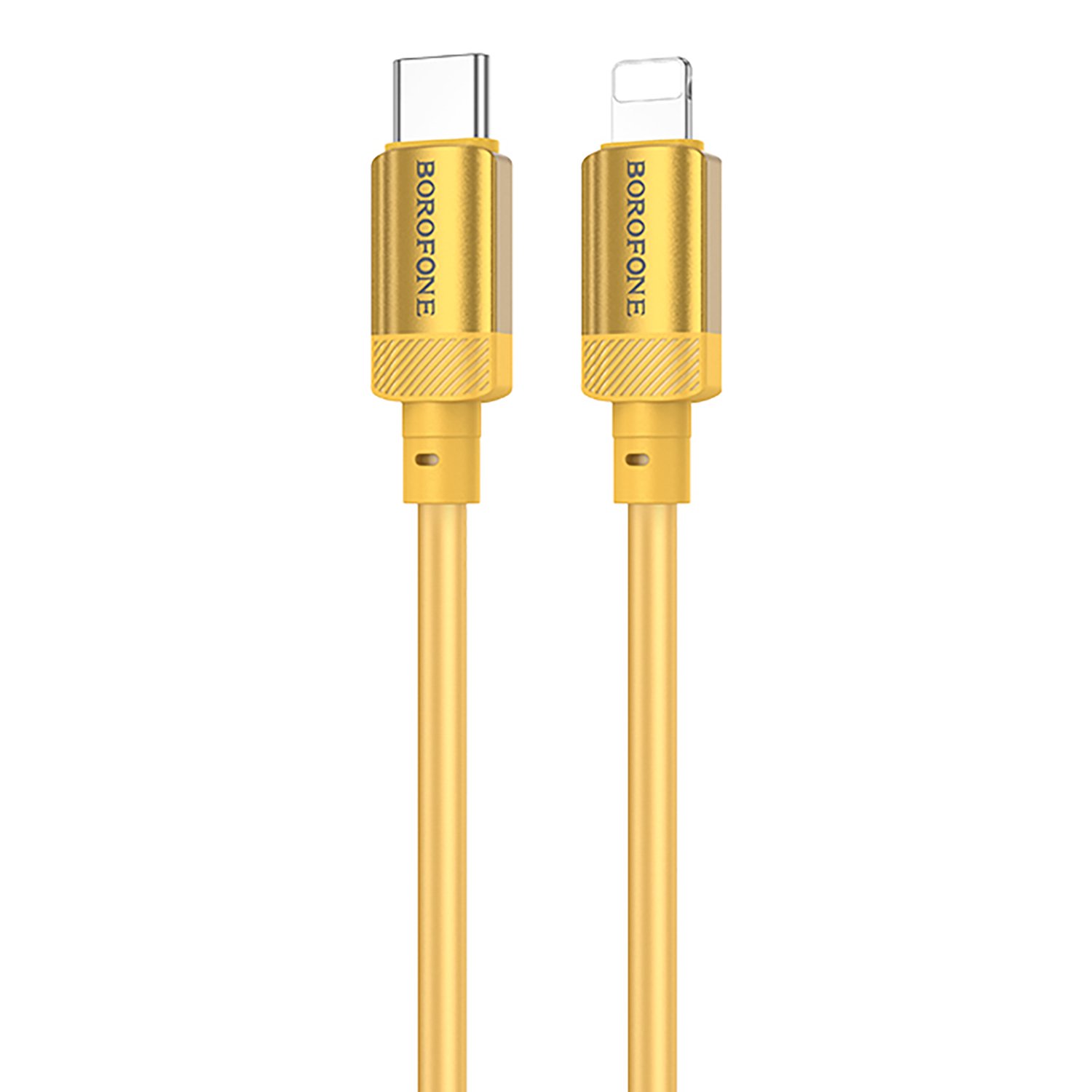 

Кабель USB Type-C-Lightning 8-pin, 3А, 27 Вт, 1 м, золотистый, Borofone BX108, BX108