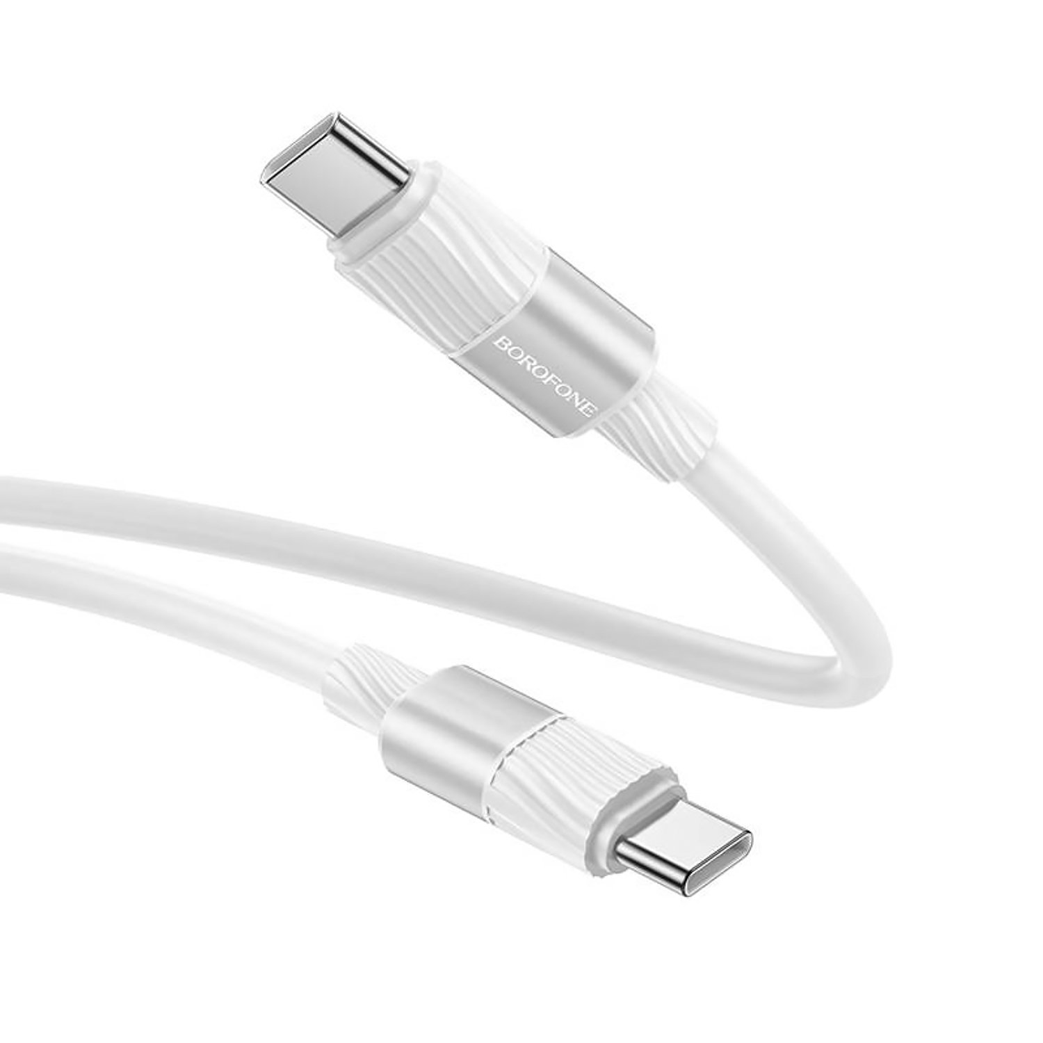 Кабель USB Type-C-USB Type-C, 1 м, белый, Borofone BX106