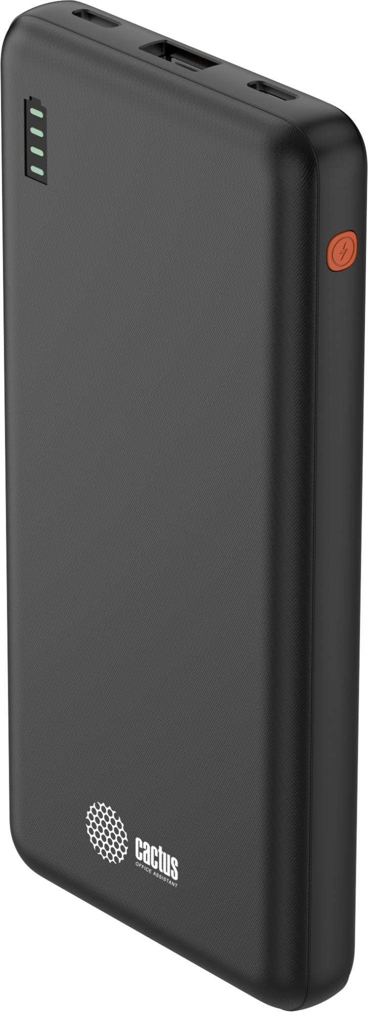 Портативный аккумулятор (Powerbank) Cactus CS-PBFSAA-10000, 10000 мА·ч, черный