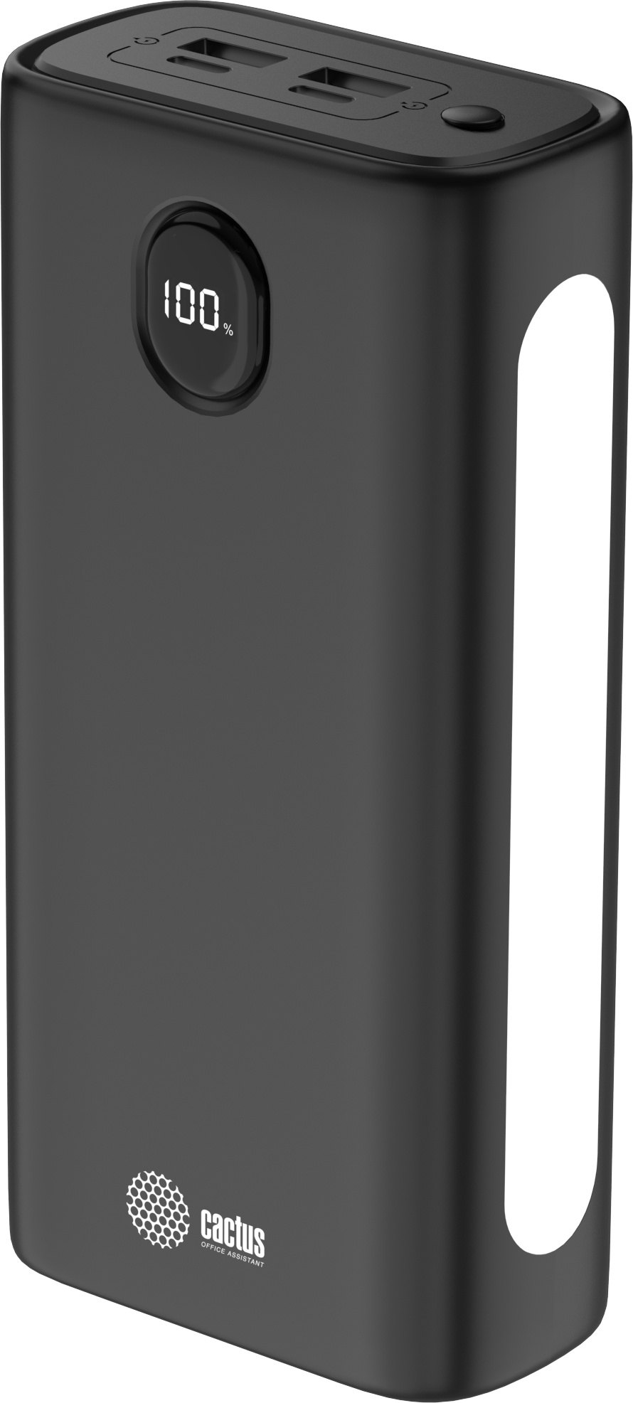 Портативный аккумулятор (Powerbank) Cactus CS-PBFSJA-30000, 30000 мА·ч, черный