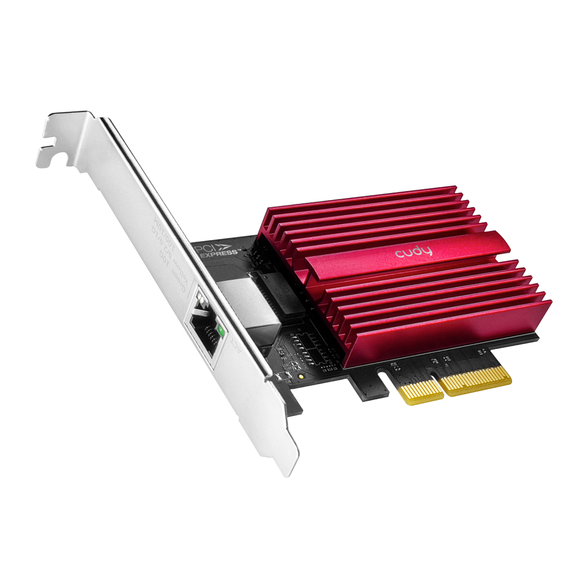 

Сетевая карта Cudy PE10G, 1xRJ-45, 10 Гбит/с, PCI-E, Retail (PE10G), PE10G