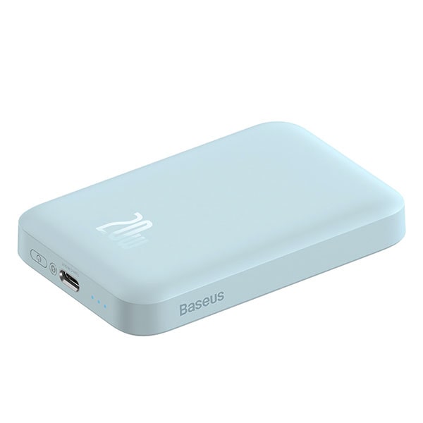 

Портативный аккумулятор (Powerbank) BASEUS Magnetic Mini Wireless, 10000 мА·ч, 2.4А, Type-C, QC, QI, синий (PPCX110103), Magnetic Mini Wireless