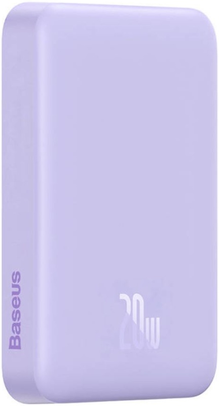

Портативный аккумулятор (Powerbank) BASEUS Magnetic Mini Wireless, 10000 мА·ч, 2.4А, Type-C, QC, QI, фиолетовый (PPCX110105), Magnetic Mini Wireless
