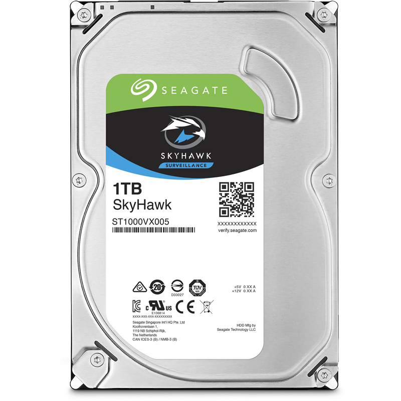 

Жесткий диск (HDD) Seagate 1Tb SkyHawk, 3.5", 5900rpm, 64Mb, SATA3 (ST1000VX005)