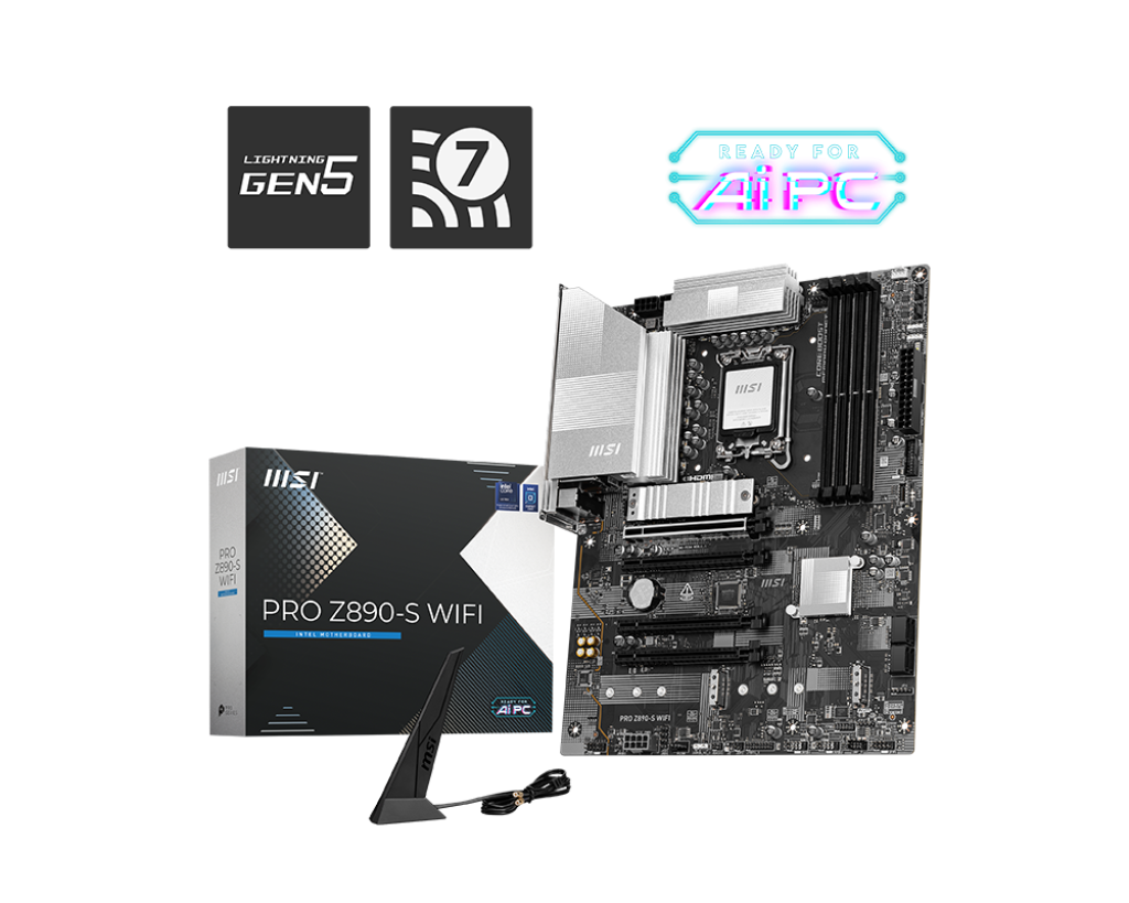Материнская плата MSI PRO Z890-S WIFI, LGA1851, Intel Z890, ATX