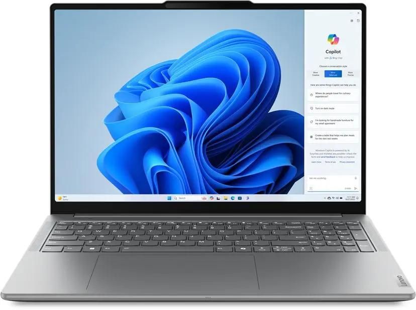 

Ноутбук Lenovo Yoga Pro 9 16IMH9 16" IPS 3200x2000, Intel Core Ultra 7 155H 1.4 ГГц, 16Gb RAM, 1Tb SSD, NVIDIA GeForce RTX 4060-8Gb, W11, серый (83DN006ARU), 16IMH9