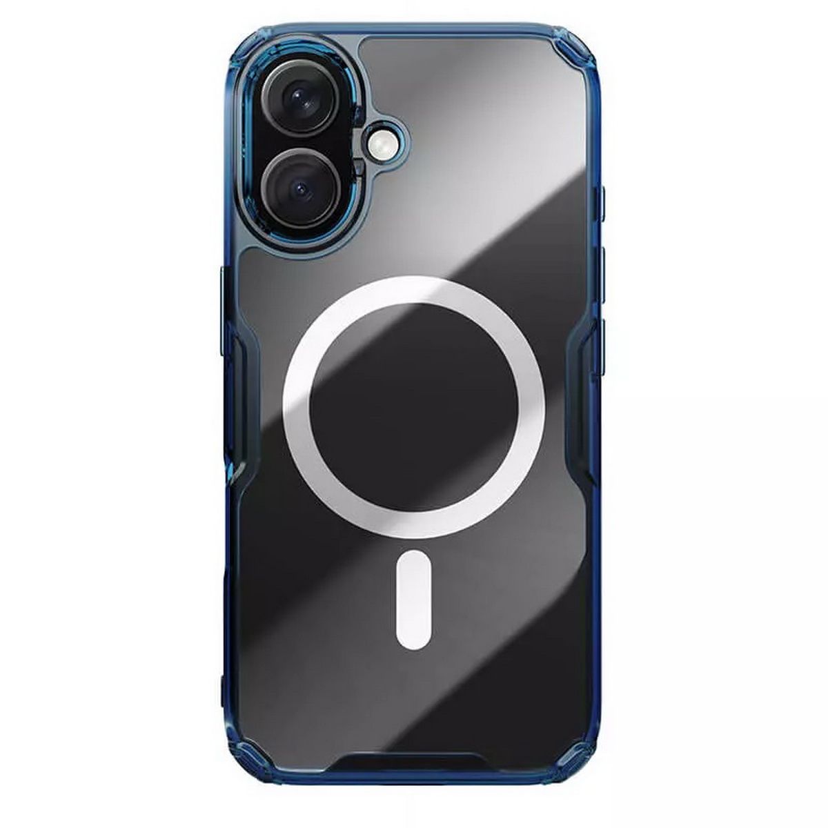 

Чехол-накладка Nillkin Nature TPU Pro Magnetic Case для смартфона Apple iPhone 16 Plus, пластик, силикон, синий (7021566)