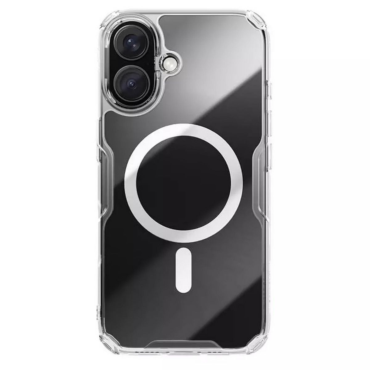 

Чехол-накладка Nillkin Nature TPU Pro Magnetic Case для смартфона Apple iPhone 16 Plus, пластик, силикон, белый (7021565)