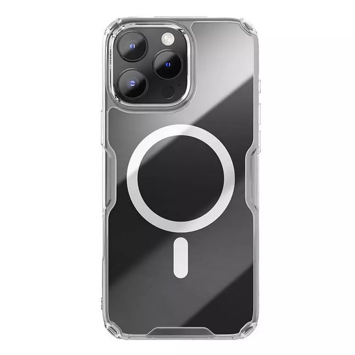 

Чехол-накладка Nillkin Nature TPU Pro Magnetic Case для смартфона Apple iPhone 16 Pro Max, пластик, силикон, белый (7021567)