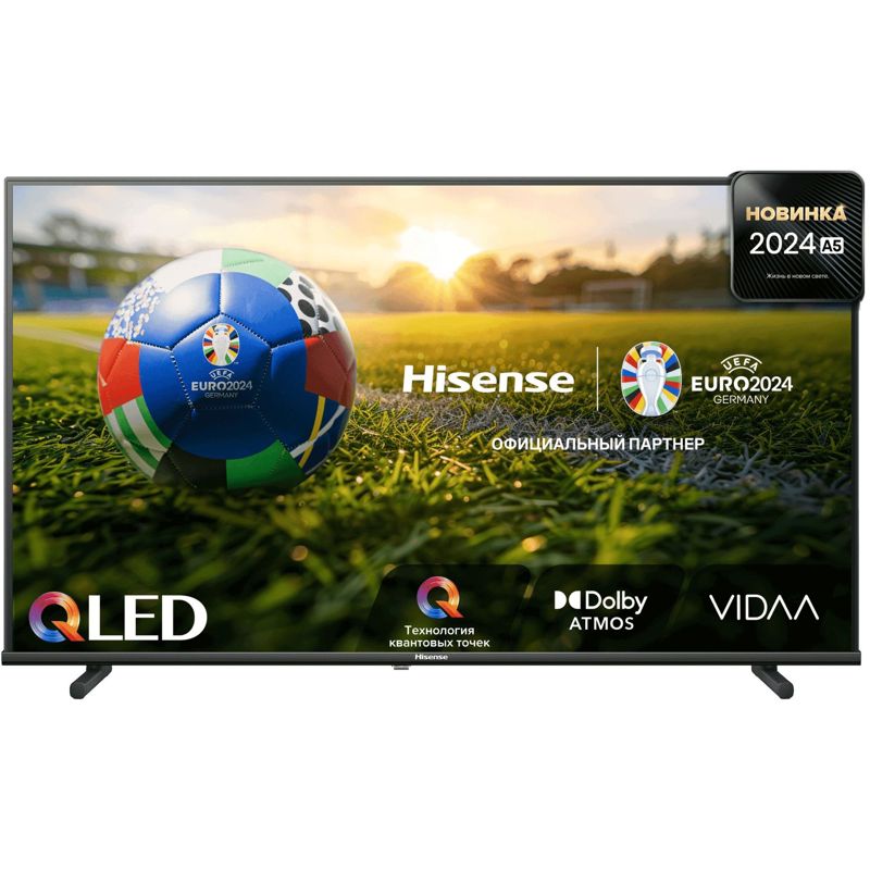 

Телевизор 32" Hisense 32A5NQ, 1920x1080, DVB-T /T2 /C, HDMIx2, USBx2, WiFi, Smart TV, черный (32A5NQ) (РФ), 32A5NQ