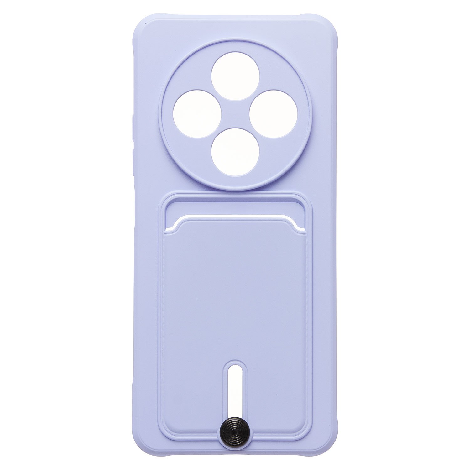 Чехол-накладка SC304 с кардхолдером для смартфона Xiaomi Redmi 14C 4G/Poco C75 4G, светло-фиолетовый