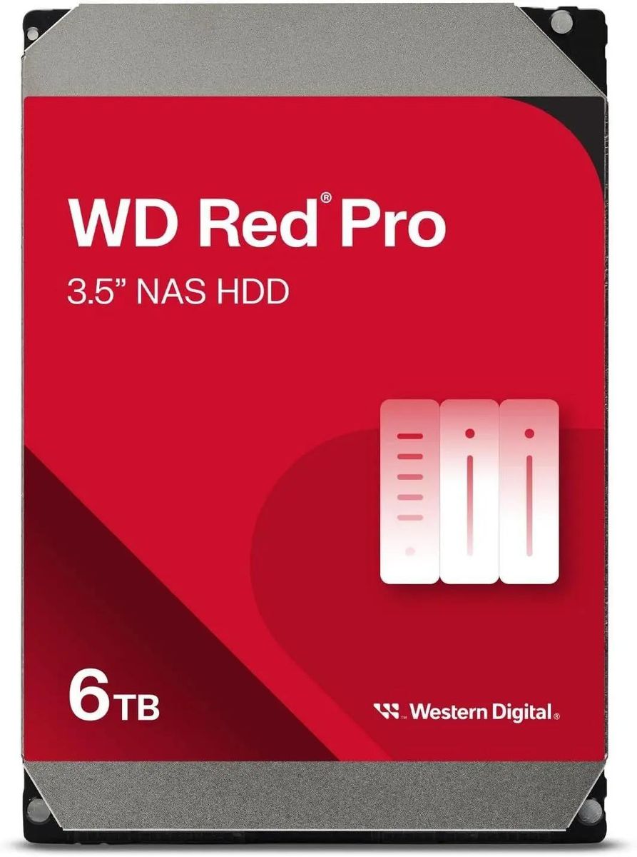 Жесткий диск (HDD) Western Digital 6Tb Red Pro, 3.5", 7200rpm