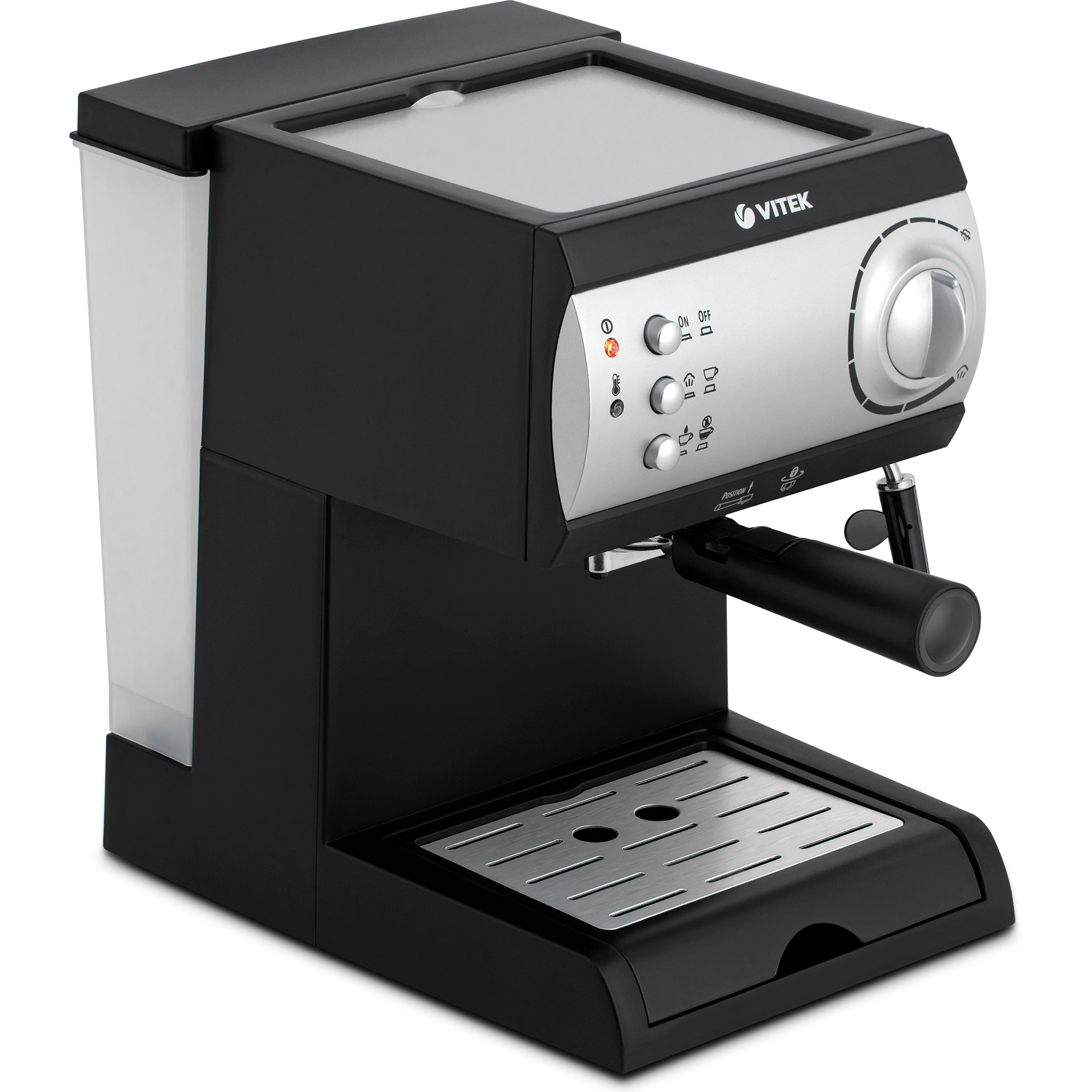 Кофеварка рожковая VITEK VT-1511, 1.05 кВт, 1.5 л