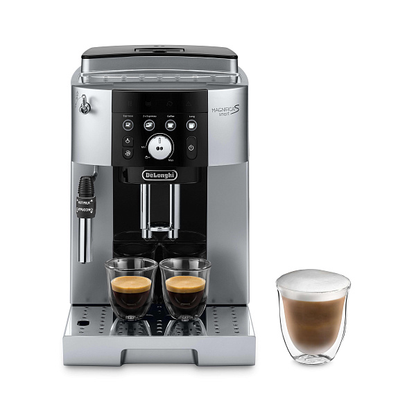 

Кофемашина автоматическая De'Longhi Magnifica S ECAM250.23.SB, зерновой / молотый, 1.8 л, ручной капучинатор, металлические жернова, дисплей, черный/серебристый, 1.45 кВт (0132213166), Серебристый;черный, ECAM