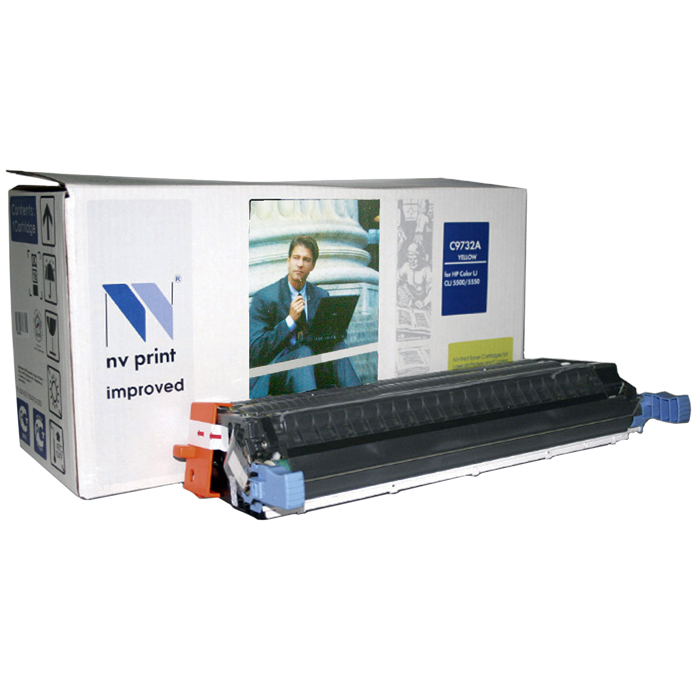 Картридж NV Print NV-C9732AY, желтый, 12000 страниц