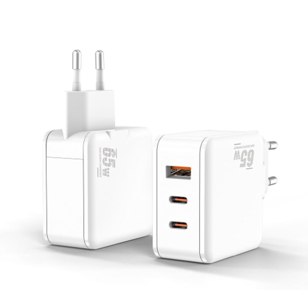 

Сетевое зарядное устройство Bion 65 Вт, USB, EU, 2xUSB type-C, PD, белый (BXP-GAN-PD-A2C-65W)