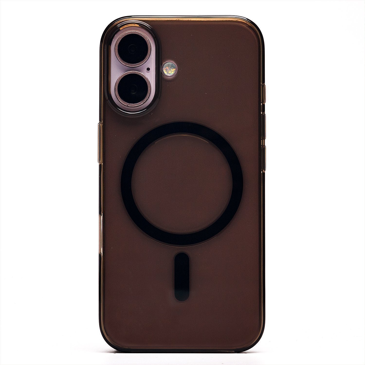 

Чехол-накладка Activ PC Clear Case SafeMag для смартфона Apple iPhone 16, силикон, прозрачный/черный (234517)
