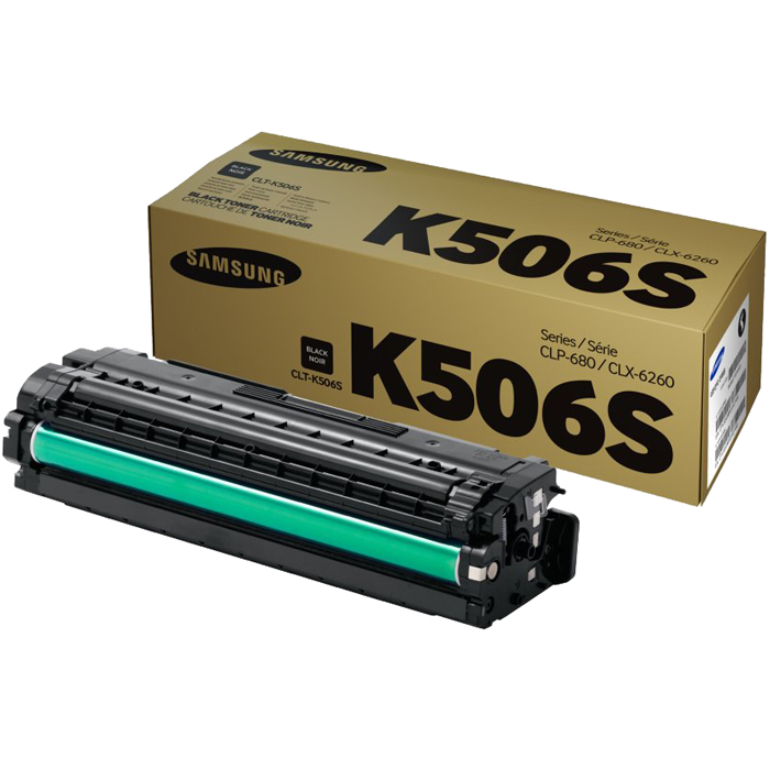 

Картридж лазерный Samsung CLT-K506S, черный, 2000 страниц, оригинальный, для Samsung CLP-680, CLX-6260, CLT-K506S