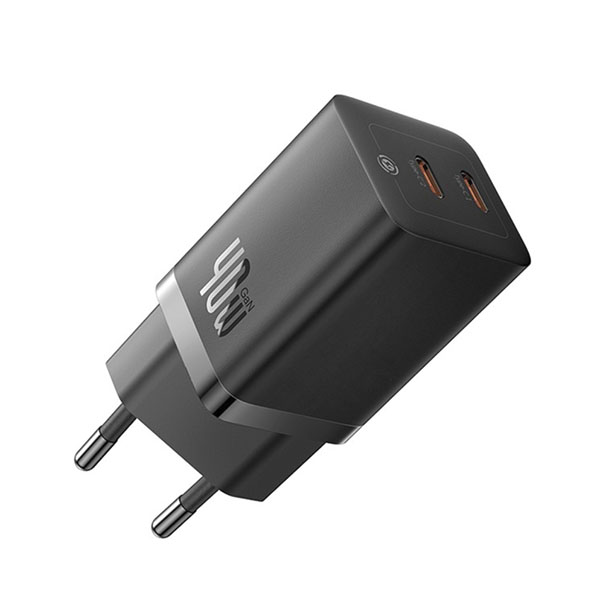

Сетевое зарядное устройство BASEUS CCGP180101 40 Вт, EU, 2xUSB type-C, Quick Charge, черный (BAS-CCGP180101), CCGP180101