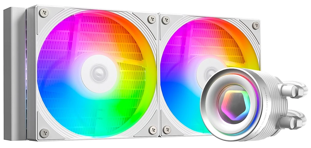 

Жидкостное охлаждение ID-COOLING FX240 Inf для Socket 115x/2066/1200/1700/1851/AM5/AM4, 300 Вт, 2x120 мм, ARGB, белый (FX240 INF WHITE), FX240 Inf
