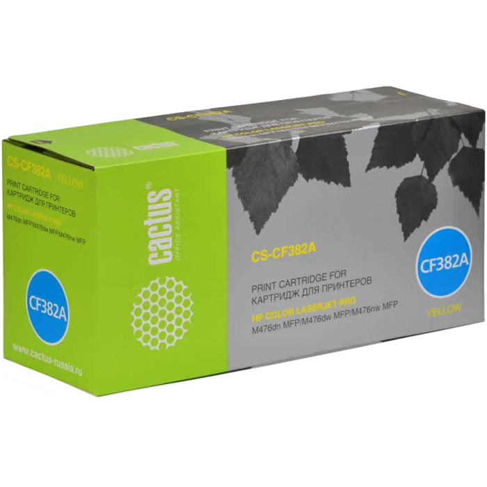 

Картридж лазерный Cactus CS-CB382A (CB382A), желтый, 21000 страниц, совместимый, для CLJ CM6030f / CM6030 / CM6040f / CM6040 / CP6015dn / CP6015n / CP6015xh