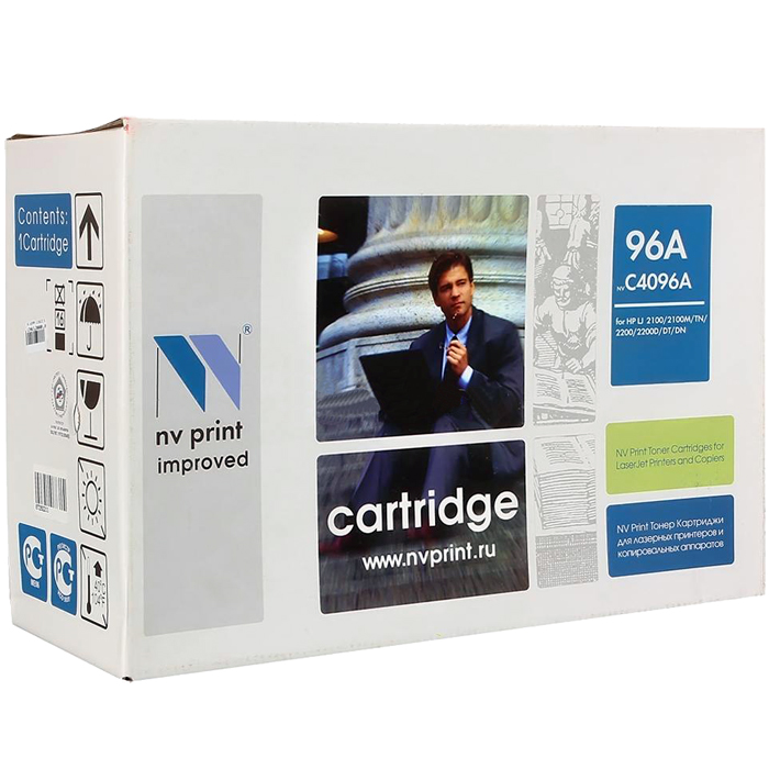 

Картридж лазерный NV Print NV-C4096A (96A), черный, 5000 страниц, совместимый, для LJ 2100 / 2100m / 2100tn