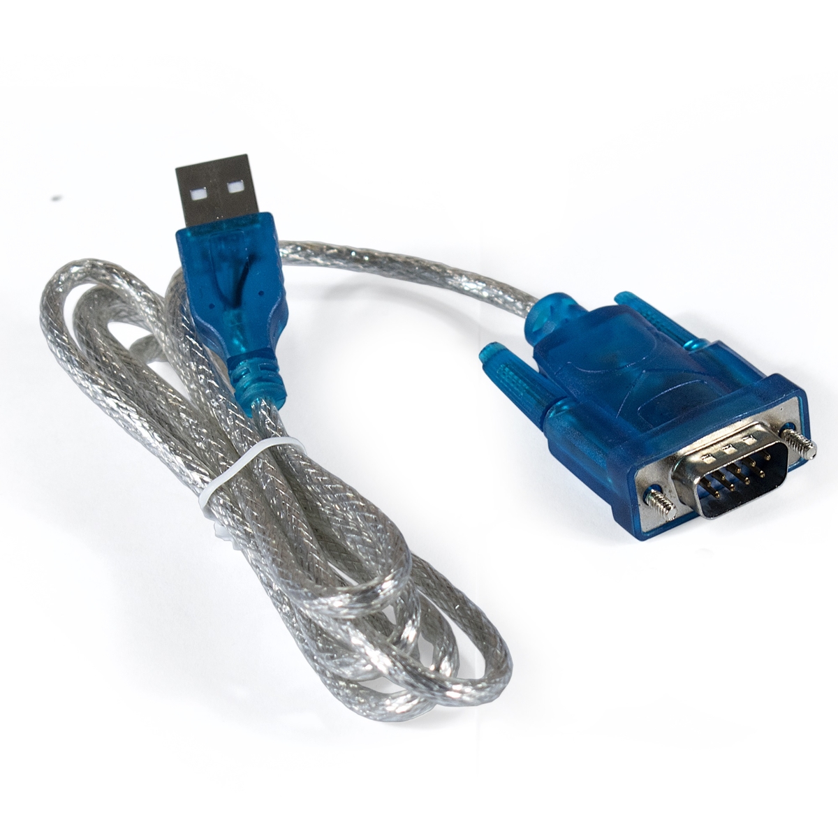 

Кабель-переходник (адаптер) USB(Am)-COM(9m), экранированный, 1.2 м, прозрачный/синий, Exegate EX-UAS-1.2 (EX284951RUS), EX-UAS-1.2