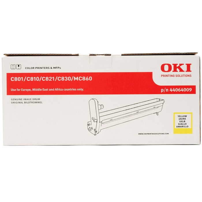 

Драм-картридж (фотобарабан) OKI/44064009, желтый, 20000, оригинальный, для Oki C810 / C830 / MC860