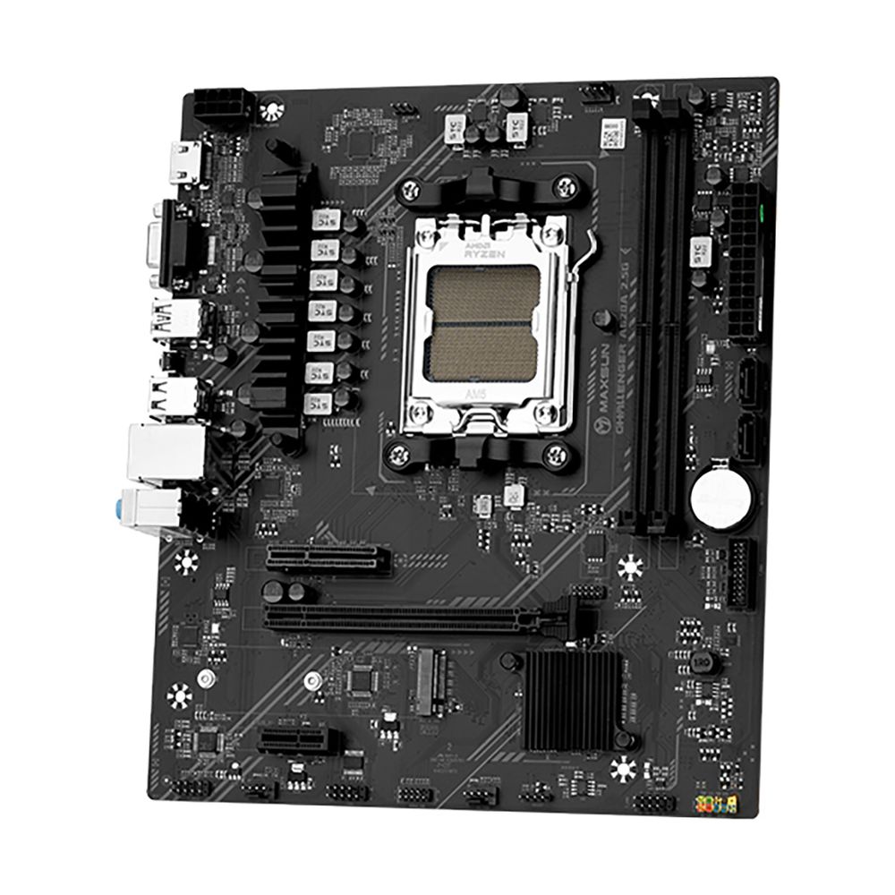 

Материнская плата MaxSun MS-Challenger A620A 2.5G, AM5, AMD A620, 2xDDR5 DIMM, PCI-Ex16, 2SATA3, 5.1-ch, 2.5GLAN, 5 USB 3.2, HDMI, mATX, Retail, MS-Challenger A620A 2.5G