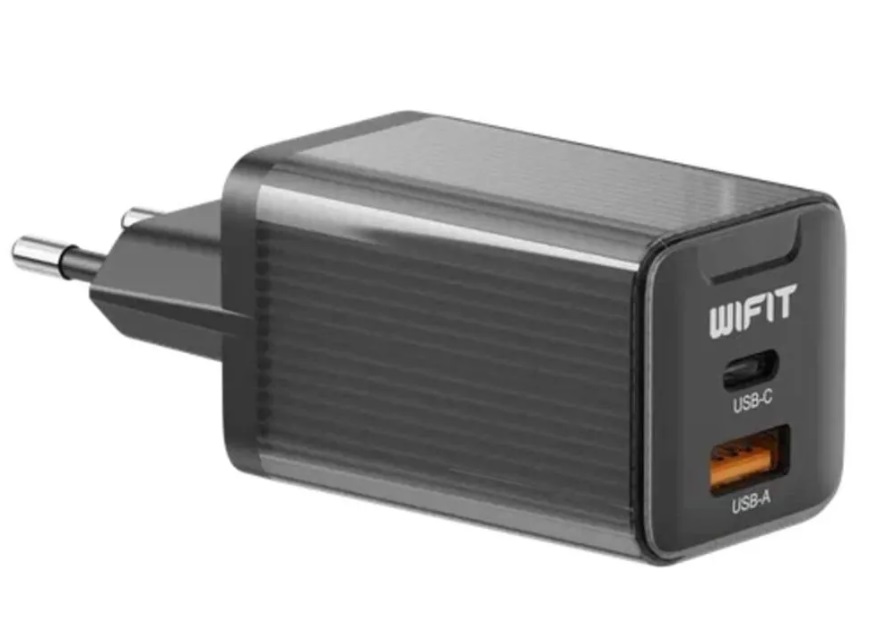 Сетевое зарядное устройство Wifit GC2 WF017BK 65 Вт USB EU USB type-C Quick Charge PD черный WIF-WF017BK 1475₽