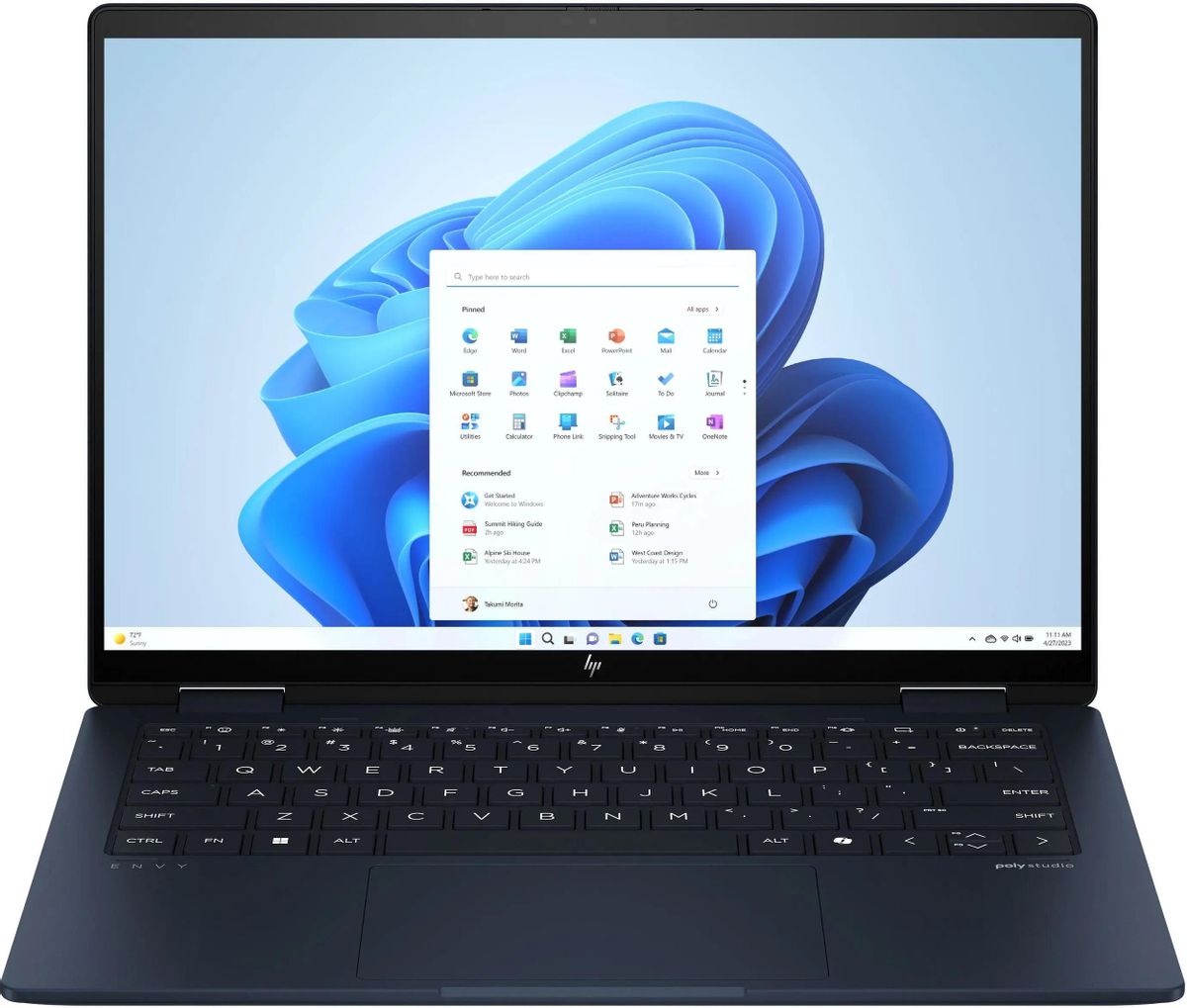 

Ноутбук HP Envy x360 14-fc0009ci 14" OLED 2880x1800 Touch, Intel Core Ultra 5 125U 3.6 ГГц, 16Gb RAM, 1Tb SSD, W11, синий (A74LDEA), 14-fc0009ci