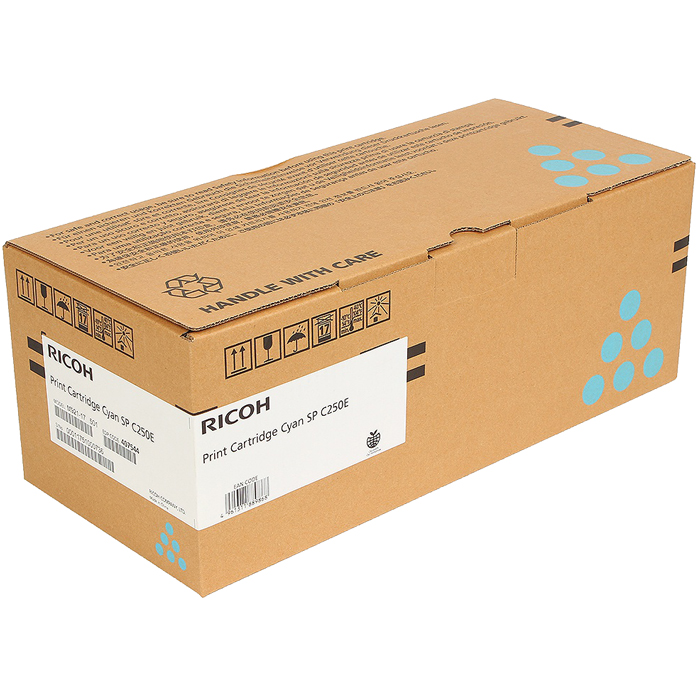 

Картридж лазерный Ricoh SPC250E C/407544, голубой, 1600 страниц, оригинальный для Ricoh Aficio SP C250DN / C250SF, SPC250E C