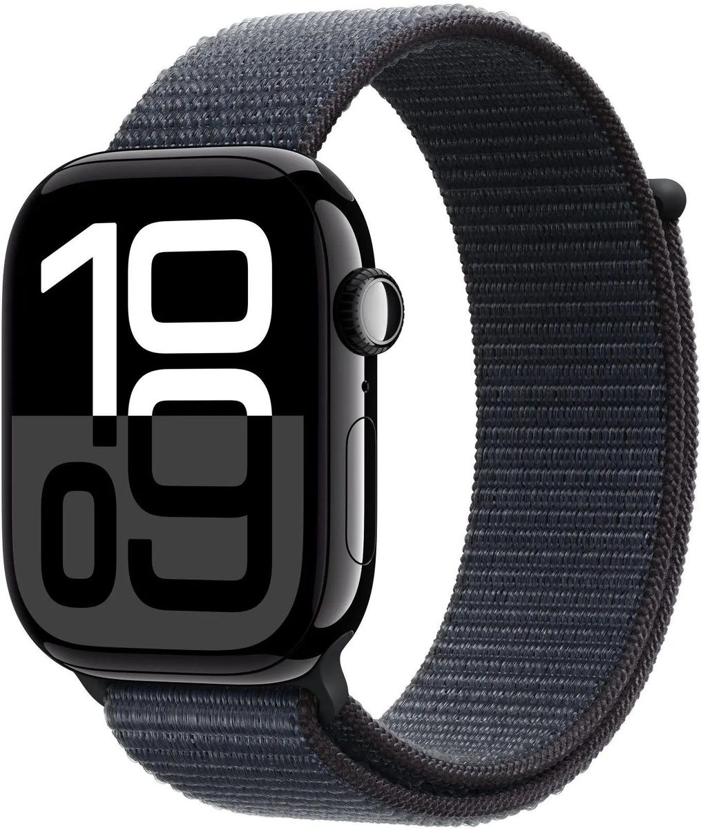 

Смарт-часы Apple Watch Series 10 A2999, 46мм, 1.96" OLED, черный (MWWR3LW/A), Watch Series 10 A2999, 46мм