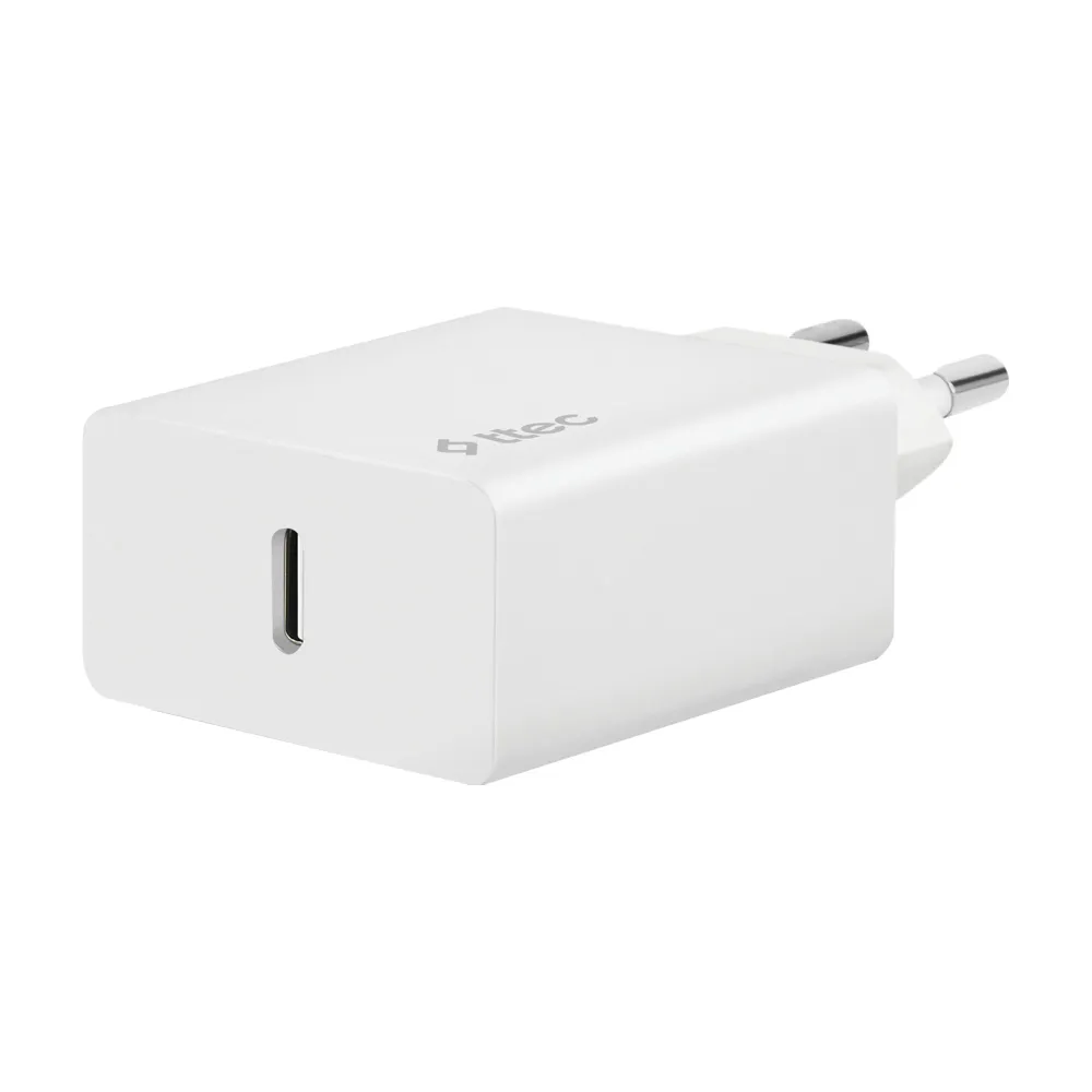 

Сетевое зарядное устройство TTEC PD SmartCharger 20 Вт, EU, USB type-C, Quick Charge, PD, белый (2SCS22BL), кабель Lightning/Type-C, PD SmartCharger