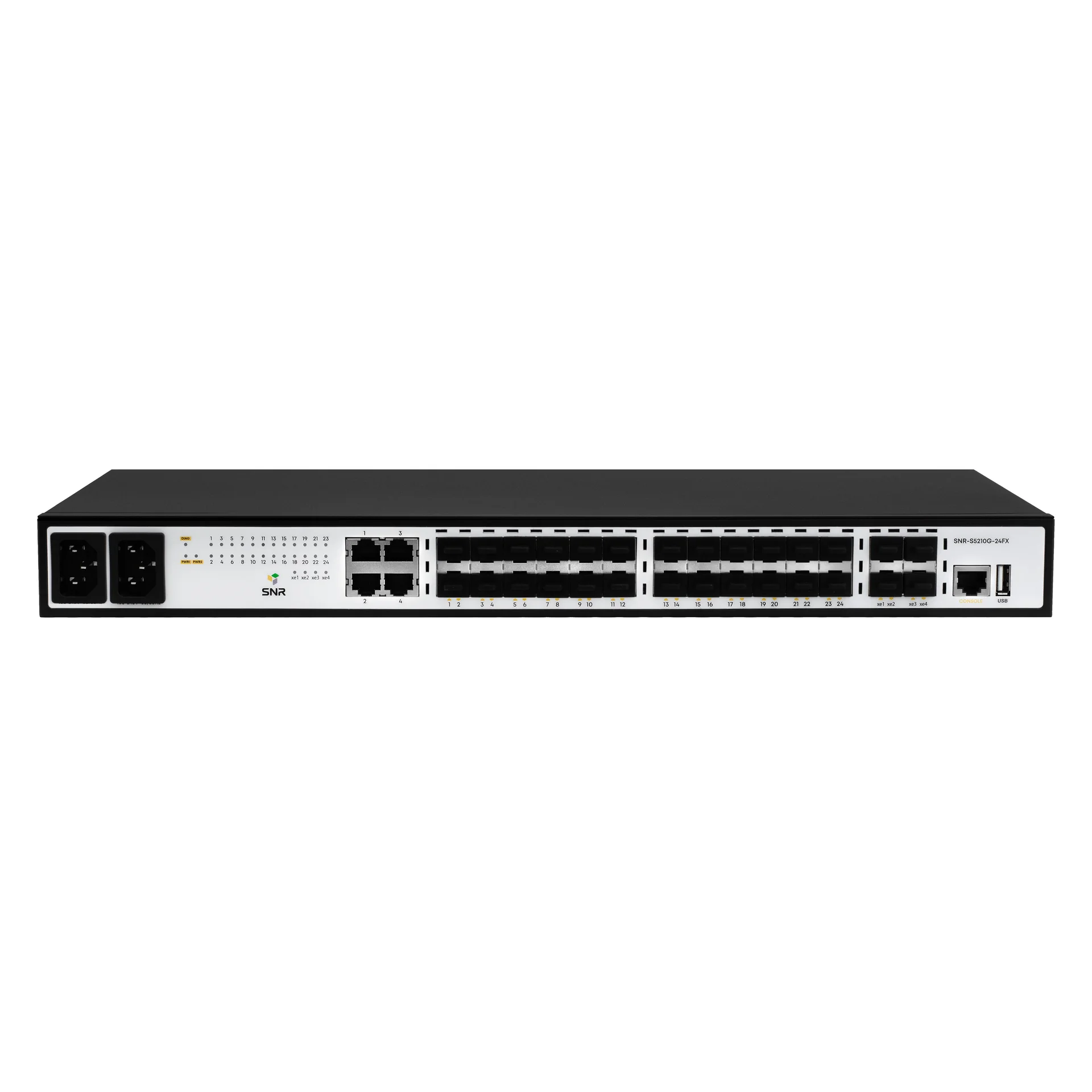 

Коммутатор SNR S5210G-24FX-2AC, управляемый, кол-во портов: combo RJ-45/SFP 24x1 Гбит/с, кол-во SFP/uplink: SFP+ 4x10 Гбит/с, установка в стойку (SNR-S5210G-24FX-2AC), S5210G-24FX-2AC