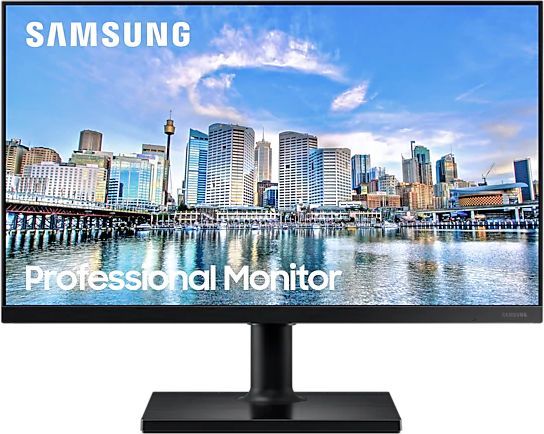 Монитор 24" Samsung LF24T450FZIXCI IPS, 1920x1080 (16:9), 250кд/м2, 5 мс, 178°/178°, HDMI, DisplayPort, USB-Hub, черный (LF24T450FZIXCI) б/у, после ремонта (пересборка, на матрице присутствуют две соринки в виде темных точек в левом верхнем углу), следы эксплуатации, небольшие потертости по корпусу, полный комплект