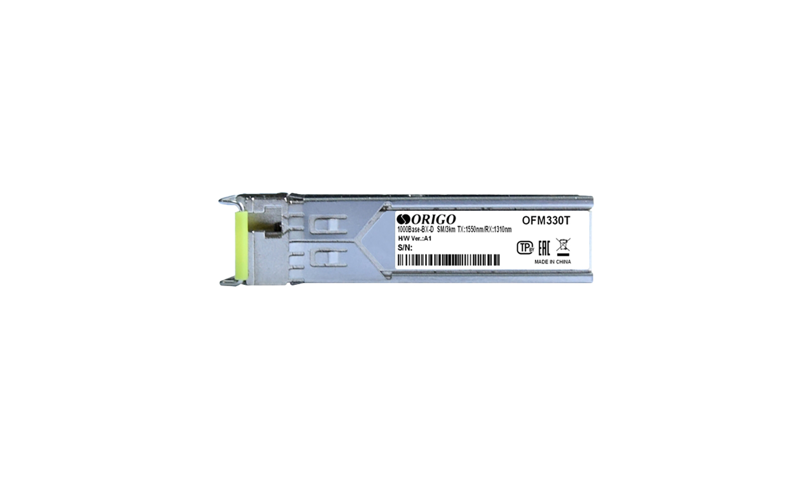 

Модуль SFP Origo OFM330T/3KM, 3 км, SC, Tx:1550 нм, Rx:1310 нм, 1.25 Гбит/с, SM, одинарный, WDM, DDM (OFM330T/3KM/A1A), OFM330T/3KM