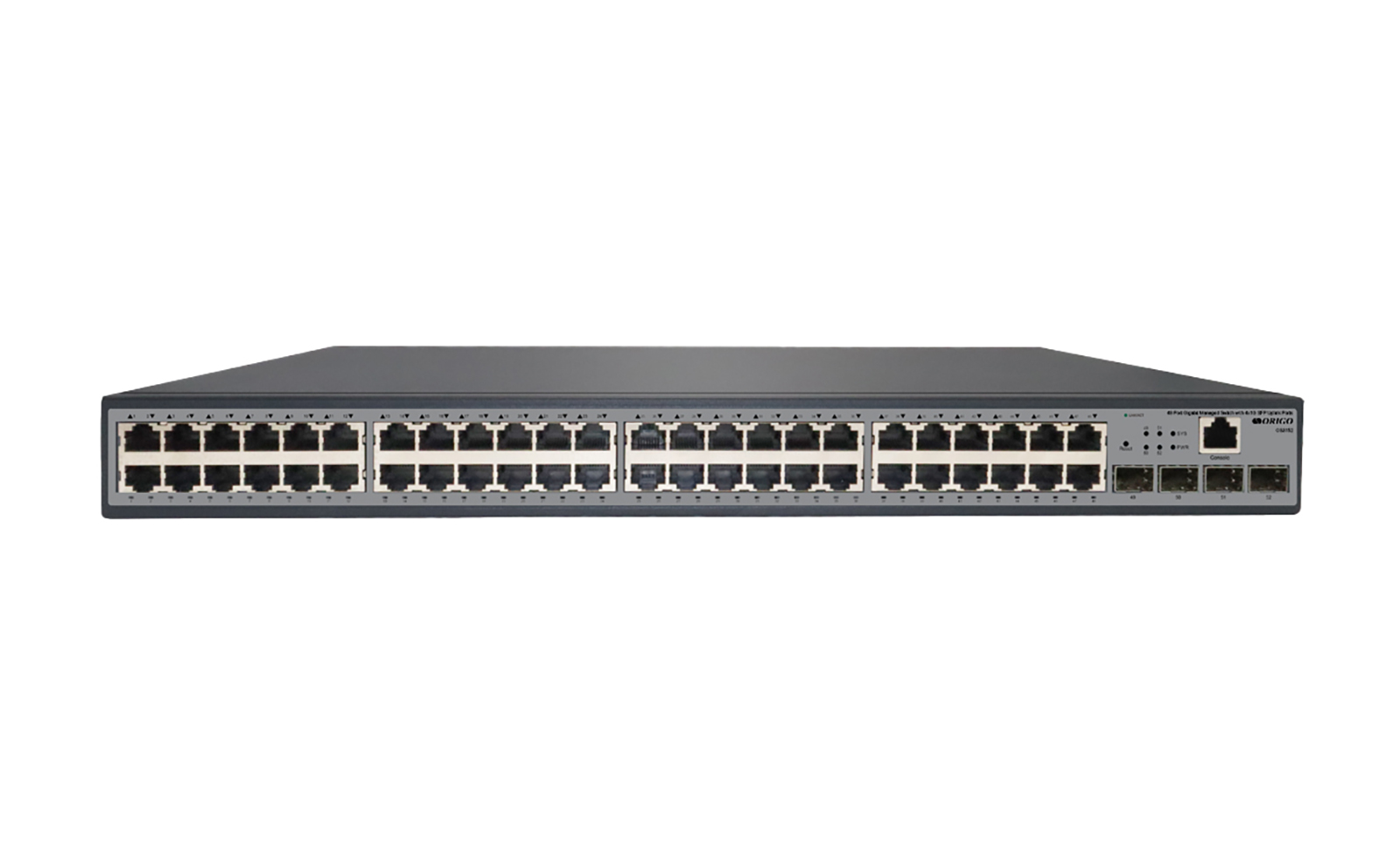 

Коммутатор ORIGO OS3152, управляемый, кол-во портов: 48x1 Гбит/с, кол-во SFP/uplink: SFP 4x1 Гбит/с, установка в стойку (OS3152/A1A), OS3152