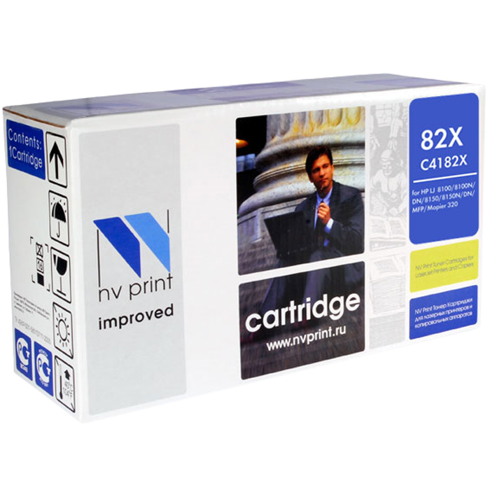 

Картридж лазерный NV Print NV-C4182X (82X), черный, 20000 страниц, совместимый, для LJ 8150 MFP / 8150n, Mopier 320
