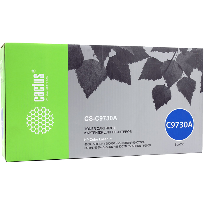 

Картридж лазерный Cactus CS-C9730AR (C9730A), черный, 13000 страниц, совместимый, для CLJ 5550hdn / 5550 / 5550dn / 5550dtn / 5550n / 5500 / 5500dn / 5500dtn / 5500hdn / 5500n