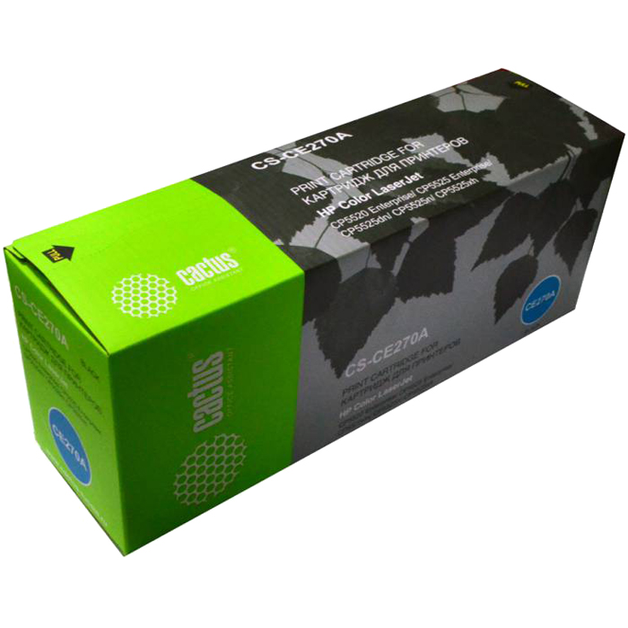 

Картридж лазерный Cactus CS-CE270AR (650A), черный, 13000 страниц, совместимый, для LJE CP5525 / M750, CS-CE270AR
