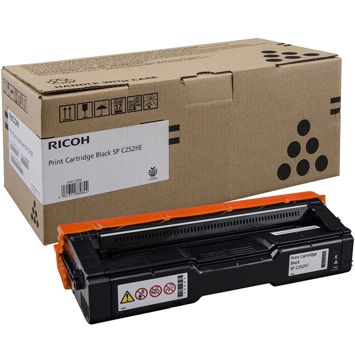 

Картридж лазерный Ricoh SPC252HE Bk/407716, черный, 6500 страниц, оригинальный для Ricoh SP C252DN / C252SF, SPC252HE Bk