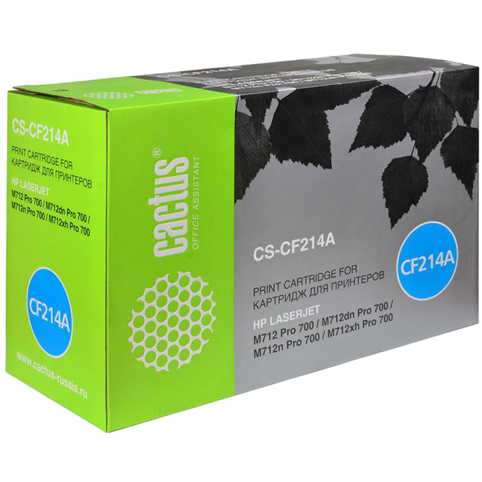 

Картридж лазерный Cactus CS-CF214AR (CF214A), черный, 10000 страниц, совместимый, для LJE M725dn / M725f / M725z / M725z+ / 700 M712dn / 700 M712xh, CS-CF214AR