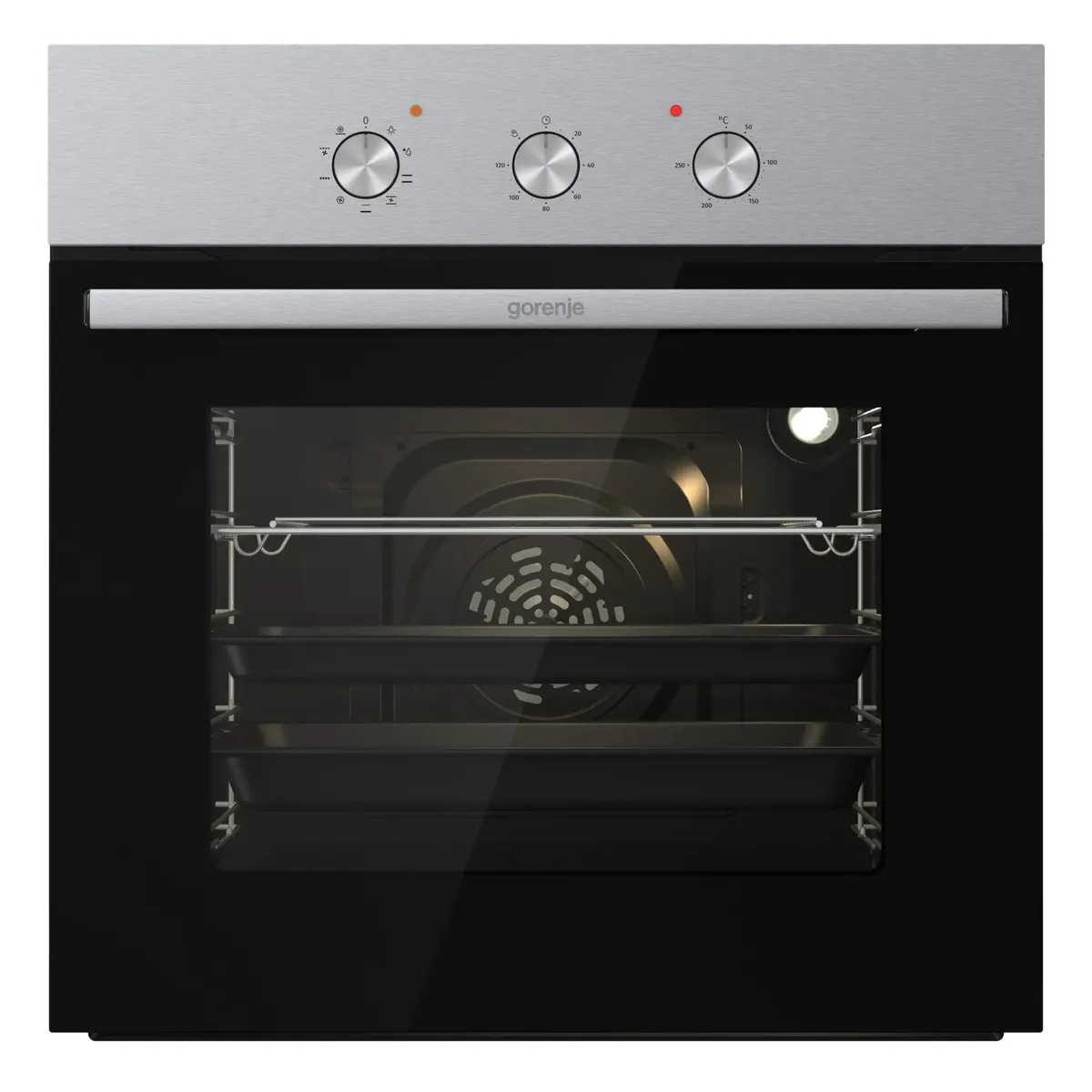 Духовой шкаф Gorenje BO6727E03NX, черный/серебристый